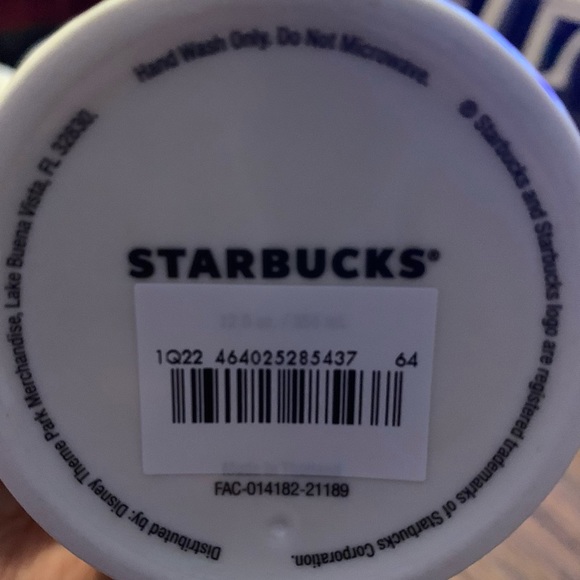 Disney Travel Tumbler - Happy Holidays Starbucks- 2021‎ Disneyland  NWT
